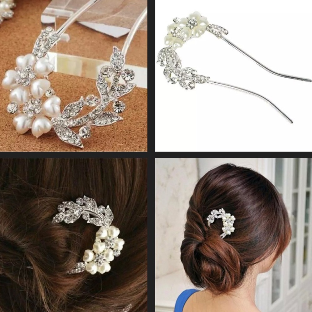 New Beautiful Bridal Hairpin Crystal Hairpin